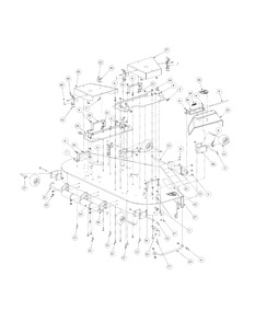 Fabricated Cutter Deck 60-Inch (Nov.2003 And Prior) Diagram and Parts List for M60-KW 53AB5D8X750-25-HP Cub Cadet Lawn Tractor